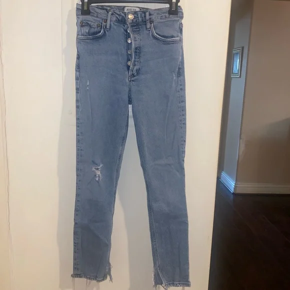 AGOLDE Nico High Rise Slim Jeans In Headlines - Picture 4 of 8
